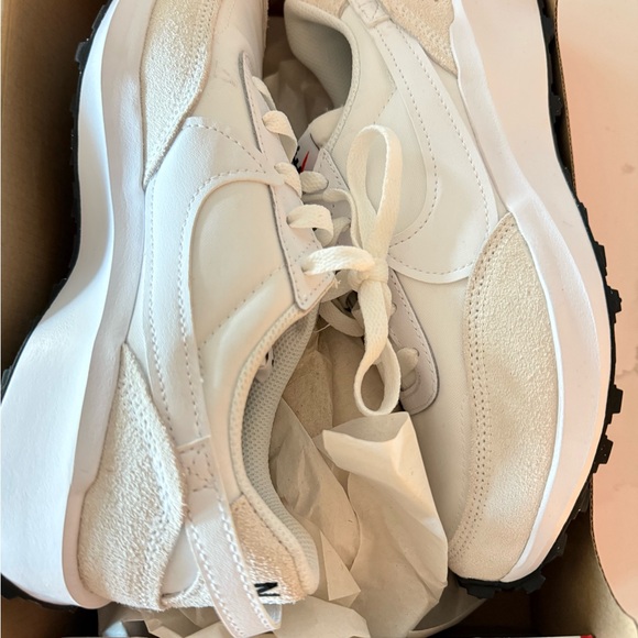Nike Waffle Debut in White, Black, and Orange - Picture 1 of 3